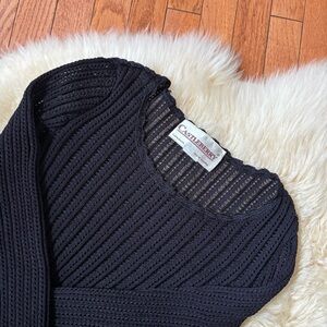 Vintage Black Knitted Top